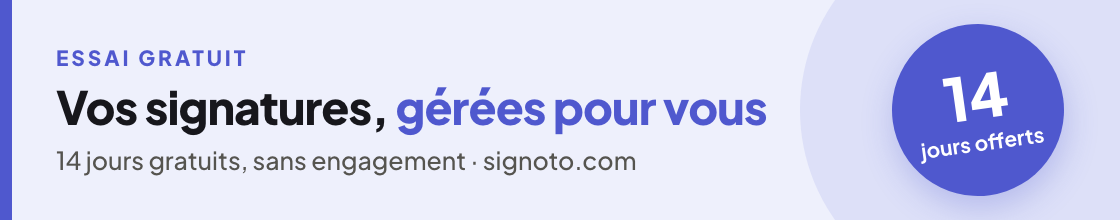 Essai gratuit de 14 jours, sans engagement